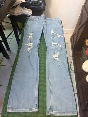 abercrombie kids Light Blue Distressed Jeans